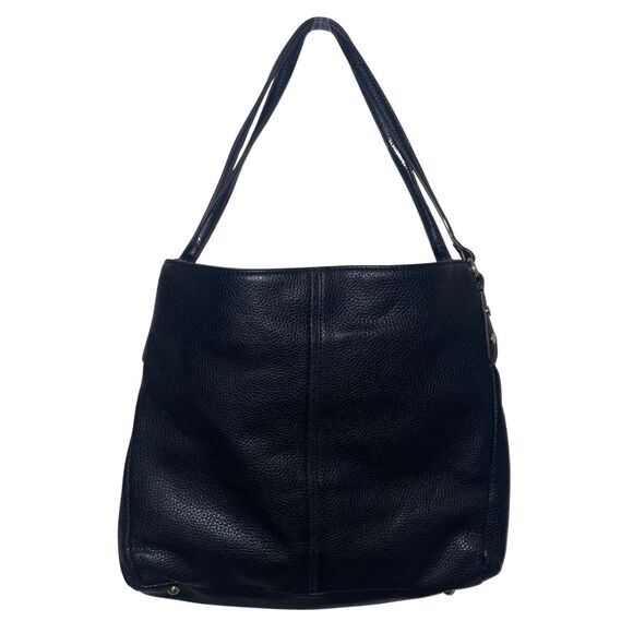 Anne Klein XL Black Leather Tote Bag - Picture 1 of 10